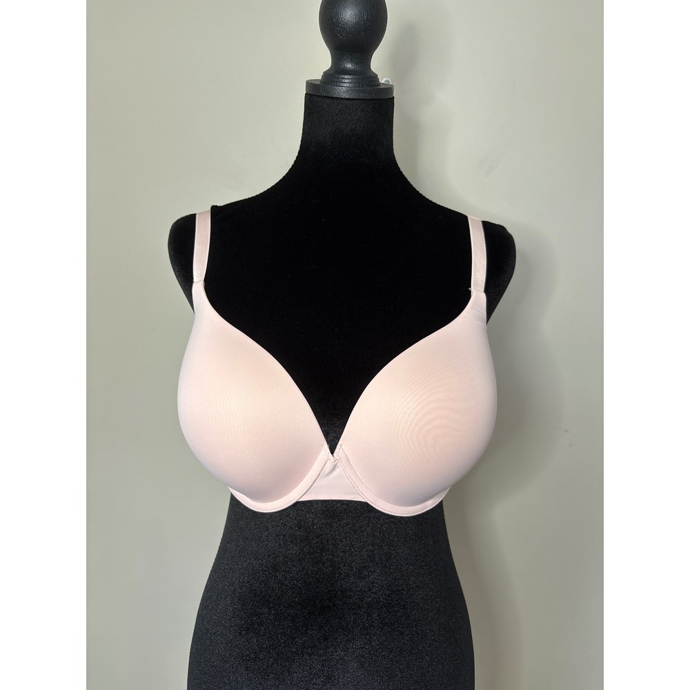 Victoria's Secret Perfect Shape T-Shirt Push Up Bra 34DDD Pink 366802